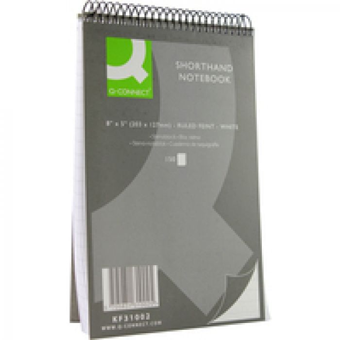 Q-Connect Shorthand Notebook 150 Leaf Feint Ruled - (Pack 10)