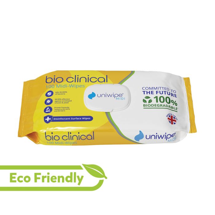 Uniwipe Bio Clinical Disinfectant Surface Wipes - (Pack 100)