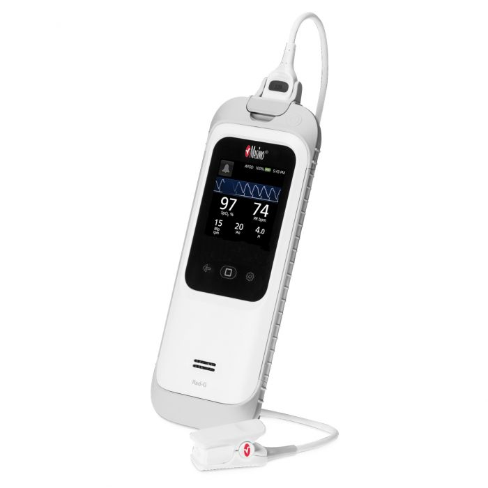 Masimo Rad-G Pulse Oximeter with Adult/Paediatric (>/= 3kg) Reusable Finger Clip Sensor - (Single) *** INTRODUCTORY OFFER ***