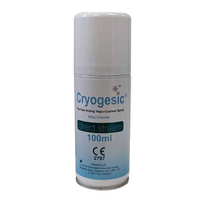 Cryogesic (Ethyl Chloride B.P.) Direct Stream Aerosol - 100ml - (Single)