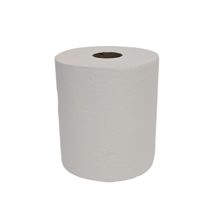 Premium Continuous Roll Towel for Semi-Automatic Dispensers - White - 2-Ply - 200mm x 150m - (Pack 6)