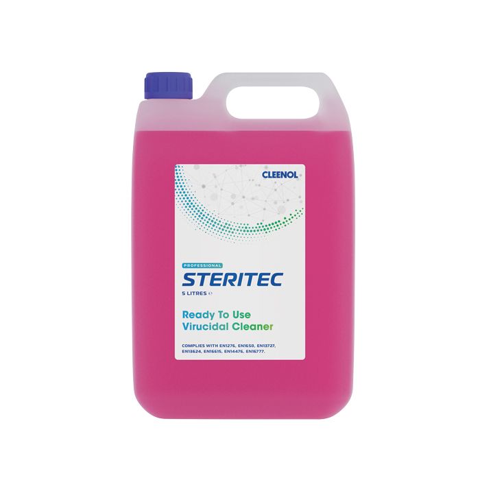 STERITEC Ready-to-Use Virucidal Hard Surface Cleaner - 5-Litre - (Single)