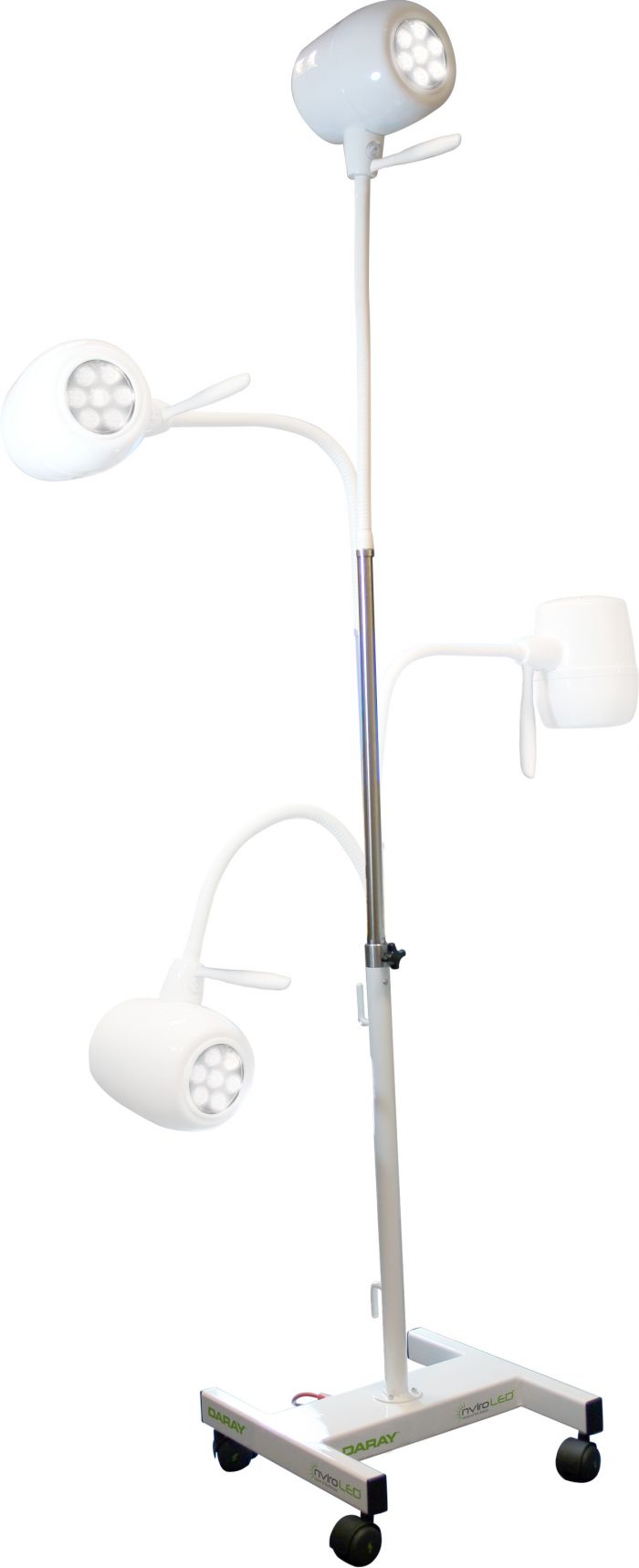 Daray X350 LED Examination Light - Mobile Mounted with Flexible Goose Neck & Telescopic Upstand - (Single)