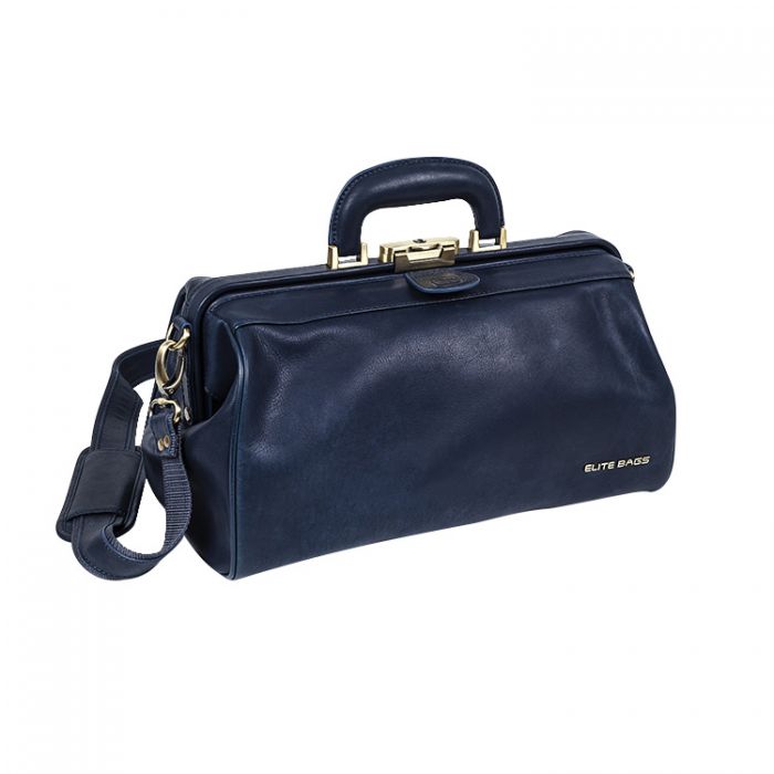 Premium Leather Doctor's Bag/Case - Blue - (Single)
