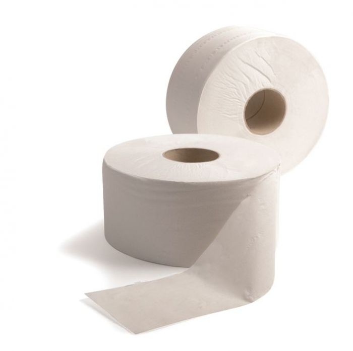 Mini Jumbo Toilet Roll - 6.3cm (2.5") Core - 200m - (Pack 12)