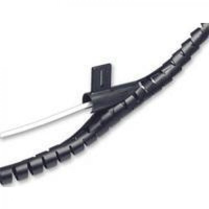 Cable Zip - Black Cable Tidy - 2m x 20mm - (Single)