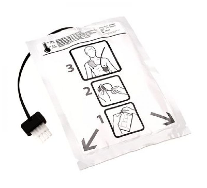 Welch Allyn AED10 & AED20 Adult Defibrillator Pads - Leads Out - (Single)