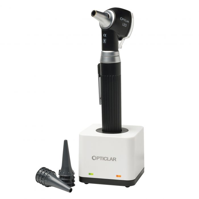 Opticlar P2 Mini Pro Rechargeable Otoscope with Single Desk Charger - (Single)