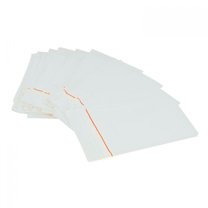 Small Disposal Bags with Adhesive Strip - White - 27 x 46cm - (Pack 200)