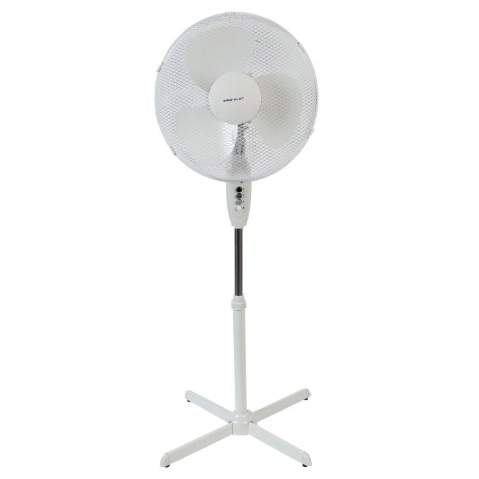 Oscillating Pedestal Fan - 16" - White - (Single)