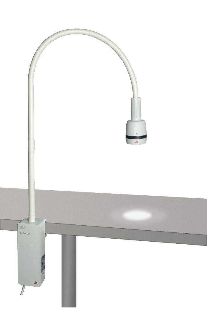 HEINE EL3 LED Examination Light with Table Clamp Mount - (Single)