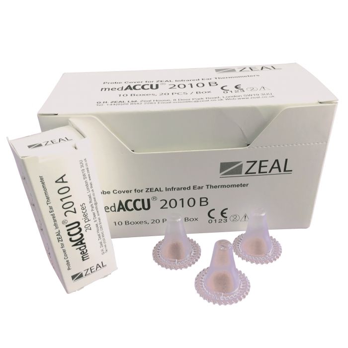 Probe Covers for Zeal ACT8000 Professional Tympanic Thermometer - (Pack 400)