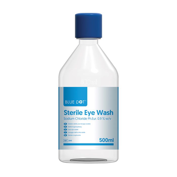 Eye Wash Solution - Sterile - 500ml Bottle - (Single)