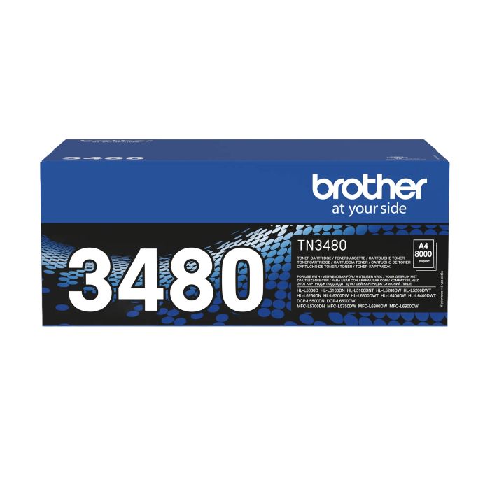 Original Brother Toner Cartridge - Black - TN-3480 - (Single)