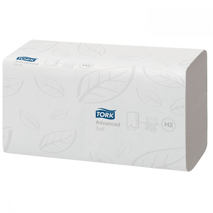 Tork Xpress Soft Multi-Fold Hand Towels - Advanced (H2) - 2-Ply White - 21x180 Sheets - (Pack 3780)