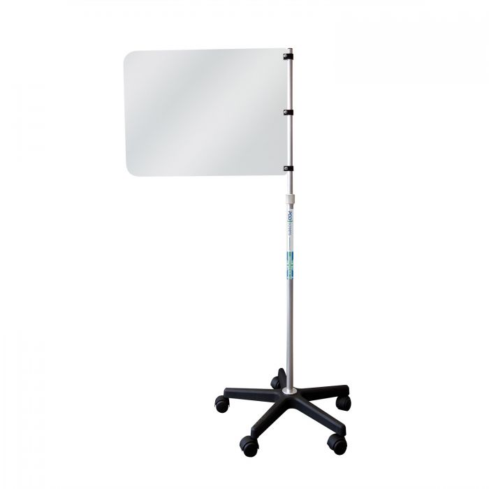 Mobile Height Adjustable Sneeze/Cough Screen - (Single)