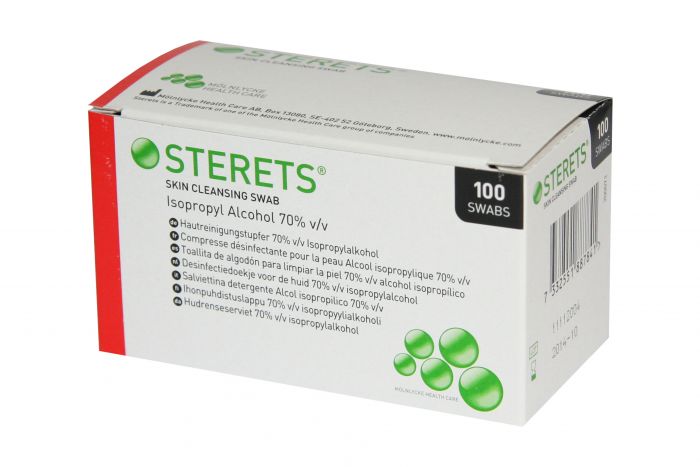 Sterets - Pre-Injection Swabs - (Pack 100)