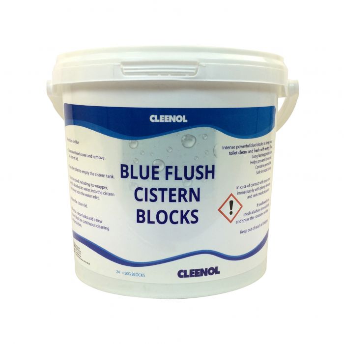 Cleenol Blue Flush Toilet Cistern Blocks - (Pack 24)