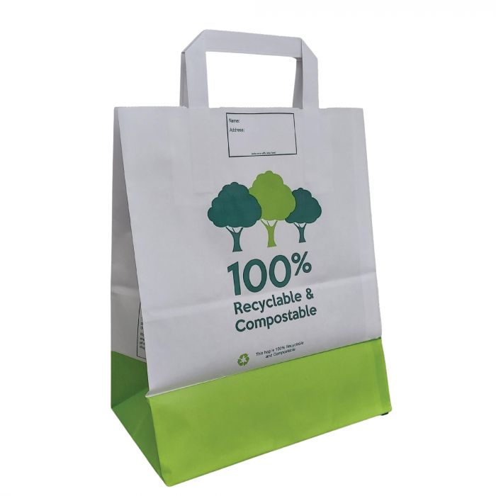 Paper Prescription Carrier Bags with Handles