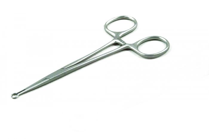 Vasectomy (NSV) Ringed Forceps - 4mm - 14.5cm - (Single)