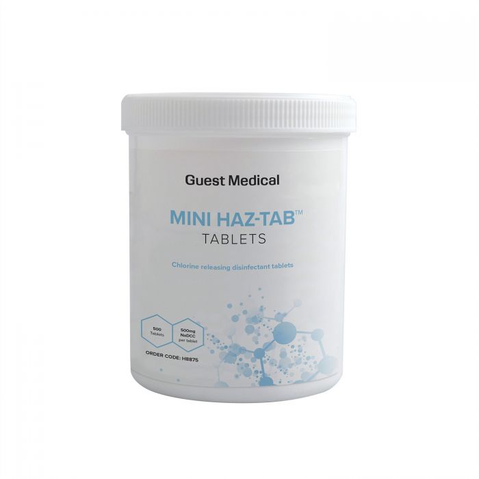 Mini Haz-Tab Chlorine (NaDCC) Solution Tablets - 0.5g - (Pack 500)