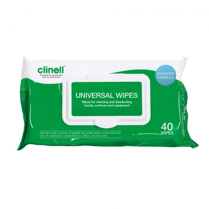 Clinell Universal Cleaning /& Sanitising Wipes 6 packs of 200 wipes