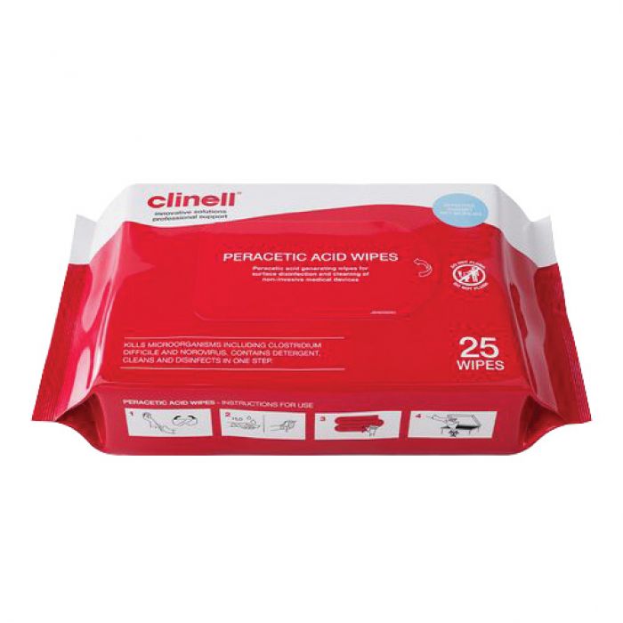 Clinell Sporicidal Wipes - (Pack 25)