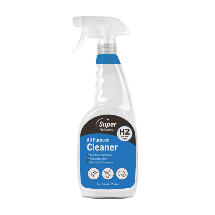 Super Professional H2 All Purpose Cleaner - 750ml Trigger Spray - (Single)