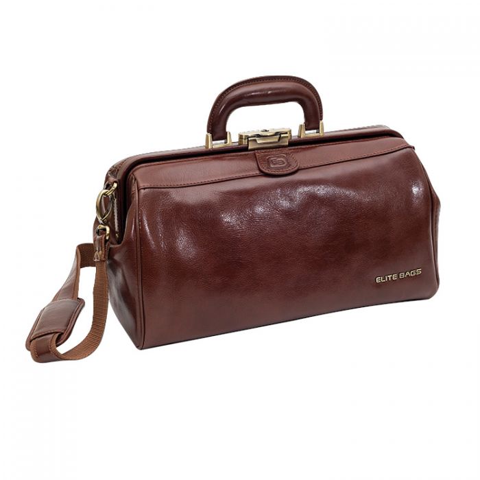 Premium Leather Doctor's Bag/Case - Brown - (Single)