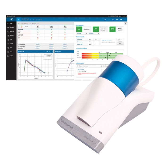 Vitalograph Pneumotrac Spirometer with Spirotrac6 Software - (Single)