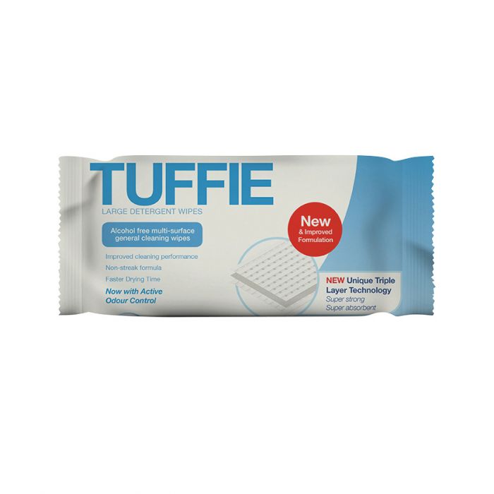 Tuffie Detergent Wipes - Soft Pack - (Pack 100)