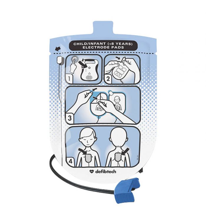 Defibtech Lifeline AED & Auto Defibrillator Replacement Pads - Child/Infant - (Single)