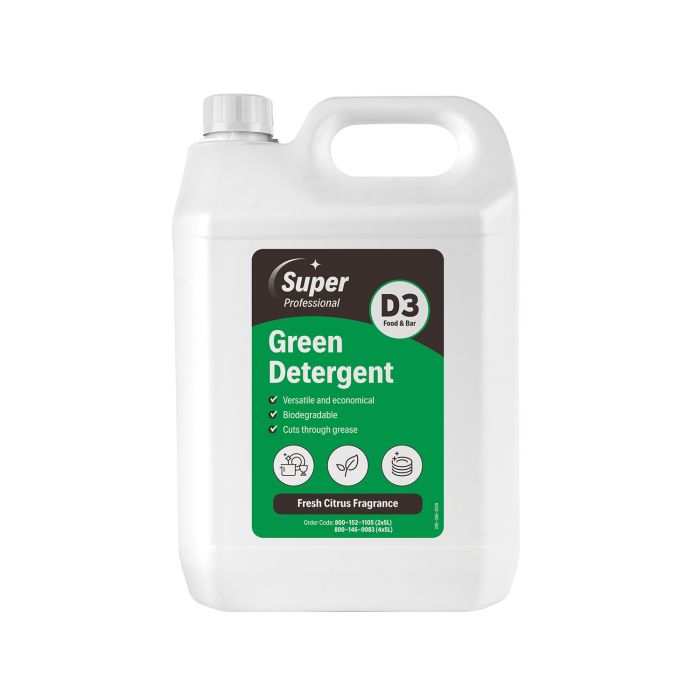 Super Professional D3 Green Detergent - 5 Litre - (Single)