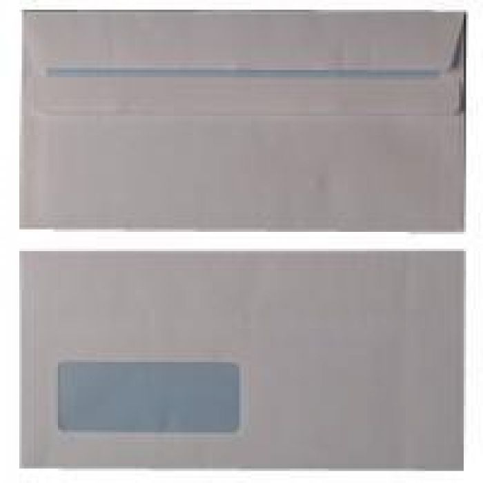 Envelopes - DL - Self-Seal - Window - 80gsm - White - (Pack 1000)