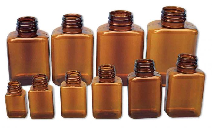 Plastic Tablet Bottles with Closures