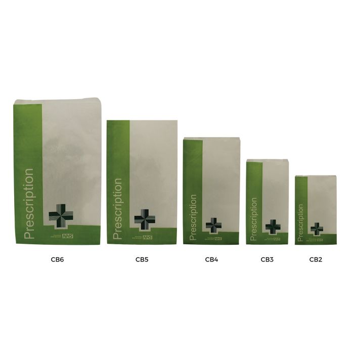 Pharmacy Counter Bags with NHS Logo