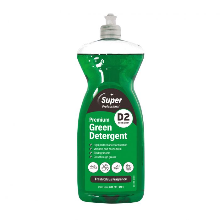 Super Professional D2 Premium Green Detergent - 1 Litre - (Single)