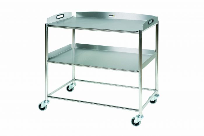 Sunflower Surgical Trolley - Stainless Steel - 2 Trays - 86cm Wide - (Single)