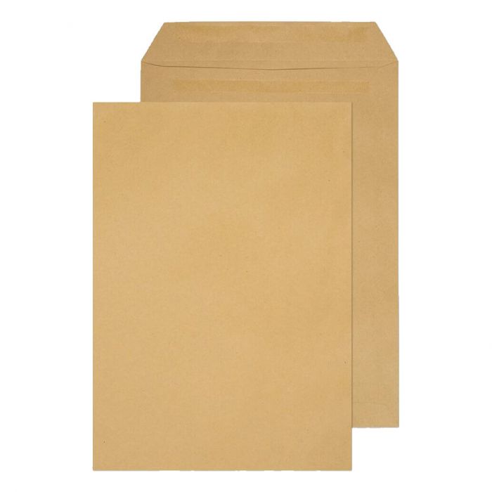 Envelopes - C4 - Self-Seal - Plain - 80gsm - Manilla - (Pack 250)