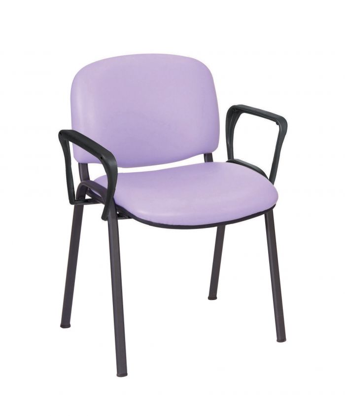 Galaxy Visitor Chair with Arms - Antibacterial Vinyl