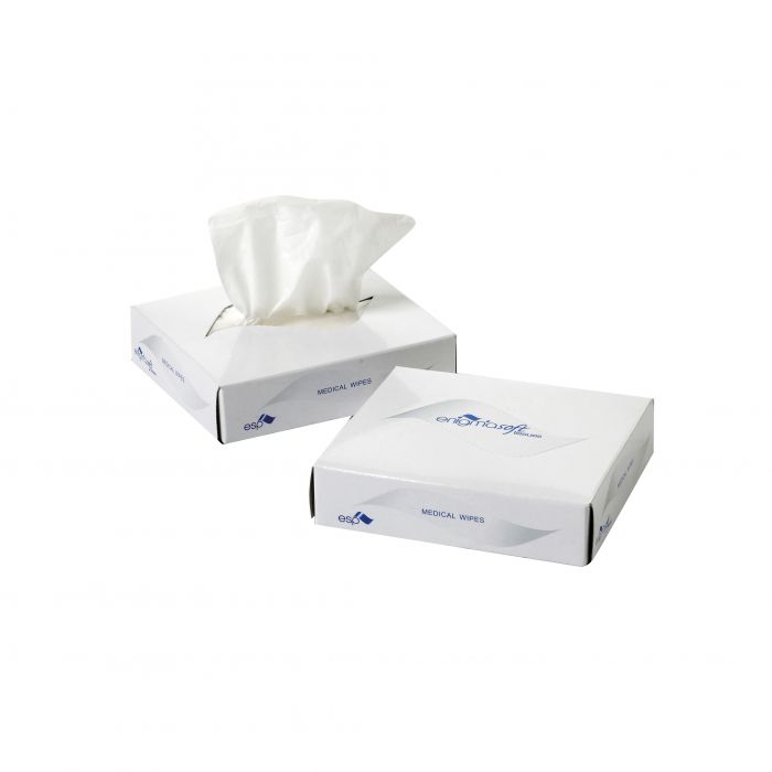 Medical Tissue Wipes - 2-Ply White - 72 per Box - 175 x 120mm - (Pack 72)