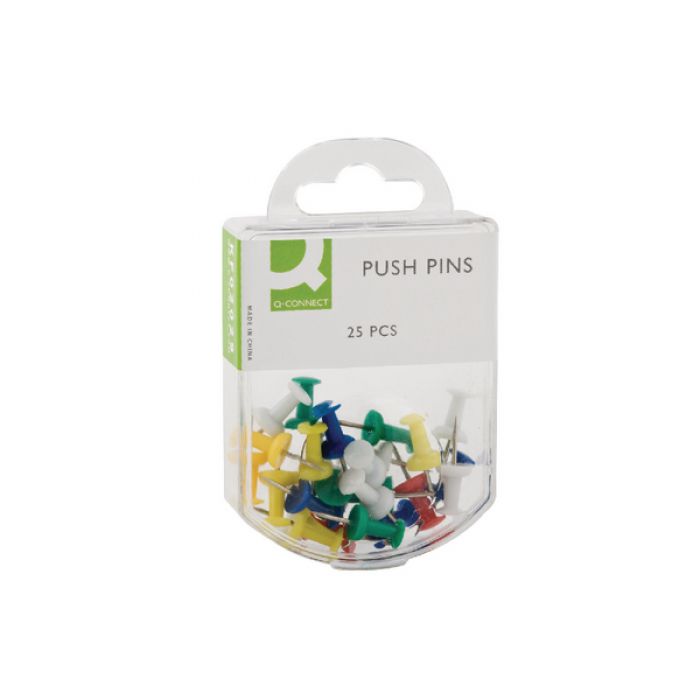 Q-Connect Push Pins - (Pack 25)